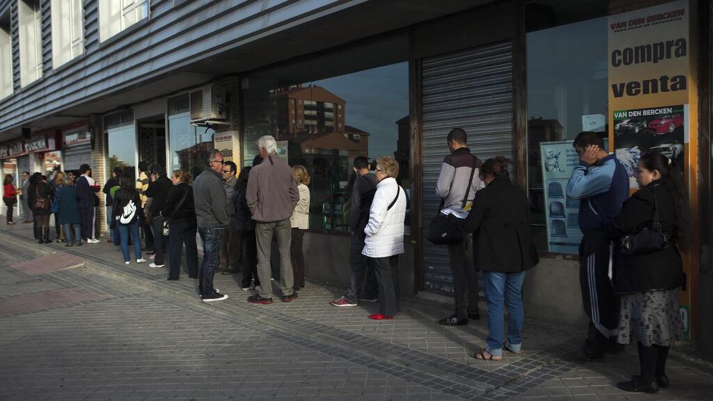 The euro-area jobless rate rose to a record in March, increasing pressure on the European Central Bank to take additional measures to boost growth.
Photo: Bloomberg.