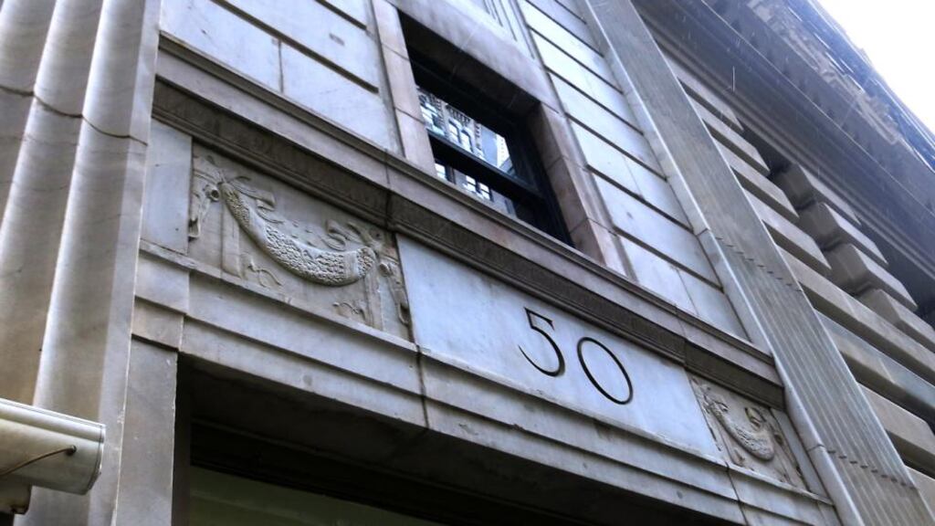 Eaten green matzo balls are soon forgotten, so the Loyal League of Yiddish Sons of Erin had to be represented by the American Federation of Labour & Congress of Industrial Organisations headquarters, on Broadway, an organisation once headed by the Dublin-born and Jewish Michael Mann, who also chaired LLYSE meetings there. Photograph: Olivia Barry