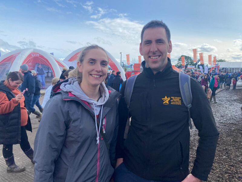 Pat and Emma Egan; 'Farmers' incomes aren't really increasing.' Photograph: Fiachra Gallagher