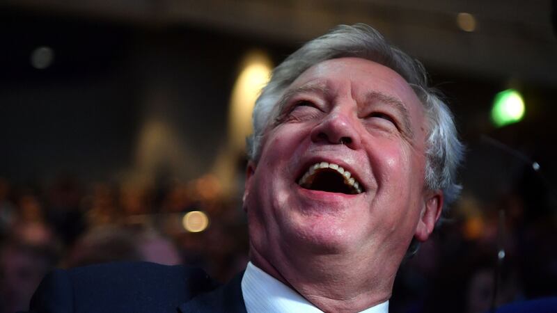 David Davis says British prime minister Theresa May’s Brexit plan is ‘completely unacceptable’. Photograph: Getty
