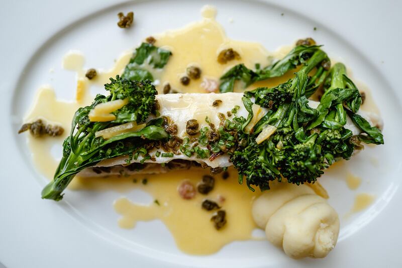 The Park Cafe: black-sole fillet with buttermilk beurre blanc. Photograph: David McClelland
