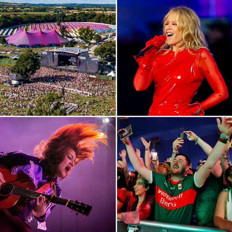 Electric Picnic 2024: this year’s line-up includes Kylie Minogue and CMAT. Photographs: James Smith/Sam Snap/GC/Getty, Tom Honan and Alan Betson
