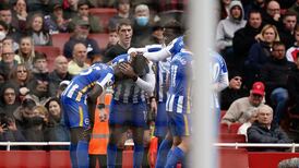 Arsenal’s top four hopes take another blow with Brighton defeat