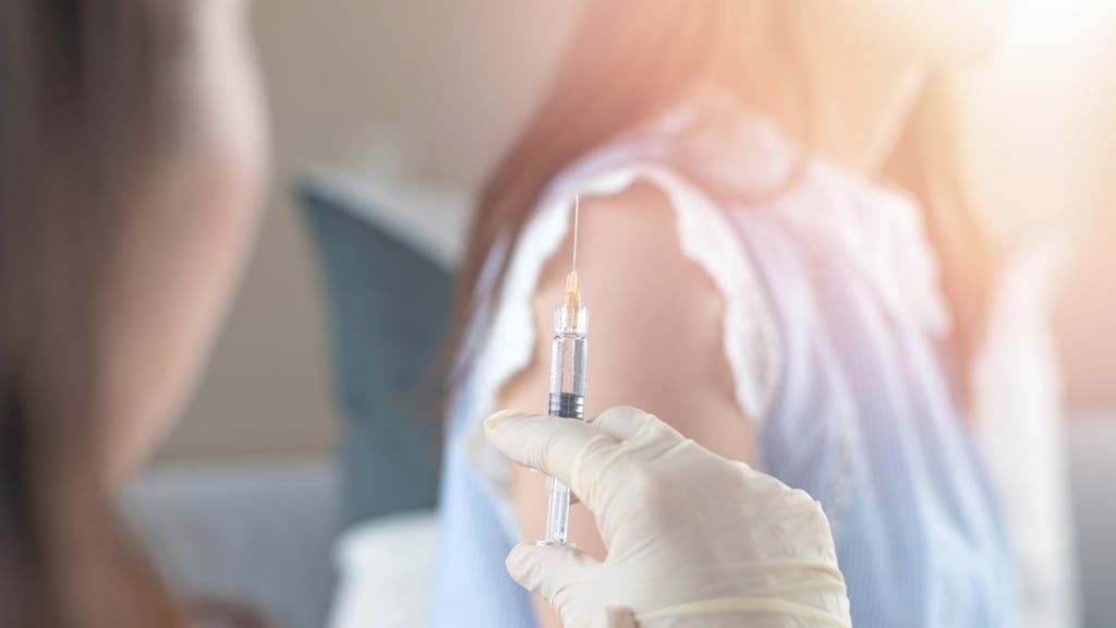 The study is based on switching to a vaccine for girls that protects against nine strains of HPV; the vaccine currently used in Ireland protects against only four strains. Photograph: iStock