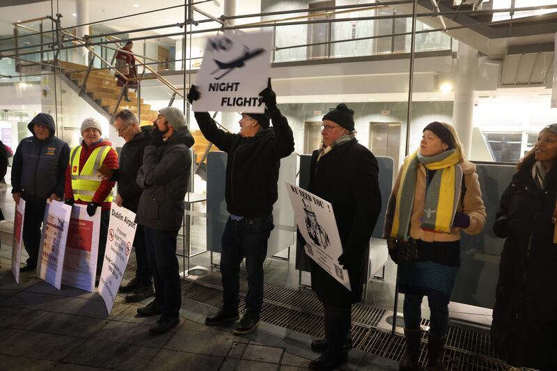 The Dublin Airport Authority has admitted some local communities were being “unexpectedly overflown”. Photograph: Dara Mac Dónaill