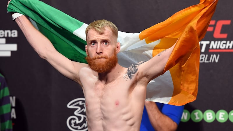 Another Dubliner, Paddy Holohan, ahead of one of his own UFC contests. Photograph: Getty Images