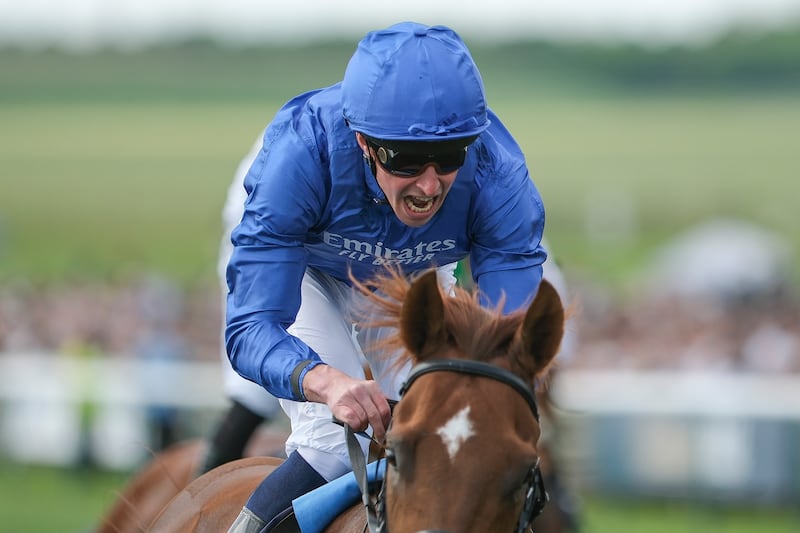 William Buick rides Notable Speech to victory in the Qipco 2000 Guineas Stakes at Newmarket in May. Photograph: Alan Crowhurst/Getty Images