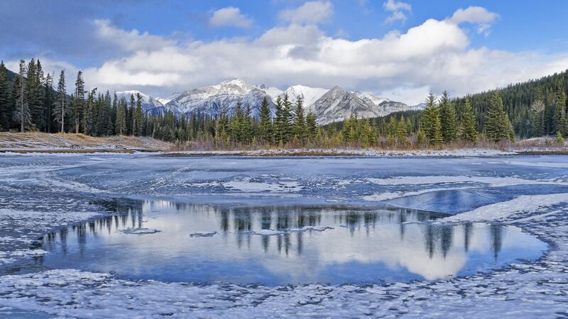 The Palliser Range in the Canadian Rockies. Photograph: Michael Wheatley/All Canada via Getty