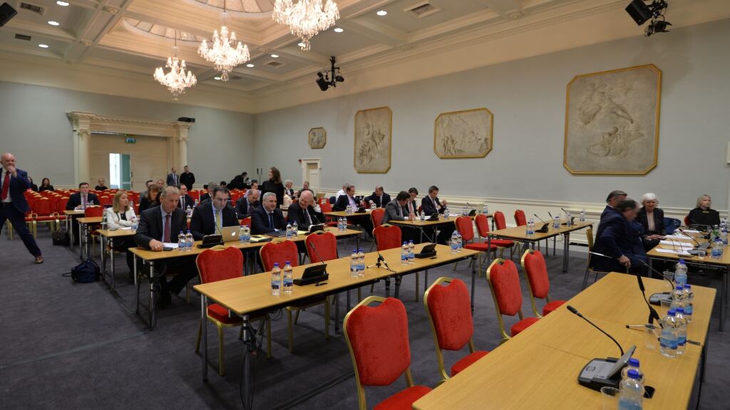 The Charleton Tribunal at Dublin Castle. Photograph: Alan Betson/The Irish Times