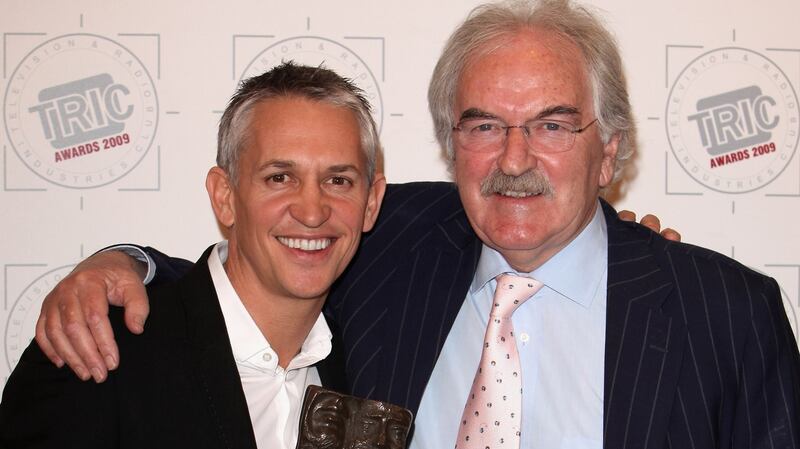 Des Lynam pictured with Gary Lineker in 2009. Photograph: Tim Whitby/Getty Images