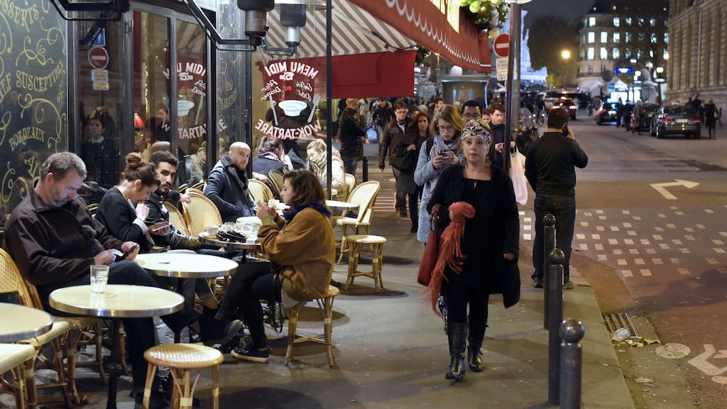 Paris after the attacks. Unlike January’s Charlie Hebdo attacks, which mostly targeted the journalists at the satirical newspaper, Friday’s assaults felt entirely random, indiscriminately killing Parisians and visitors at cafes, restaurants and a concert hall. (Photograph: Adrien Morlent/AFP/Getty Images)