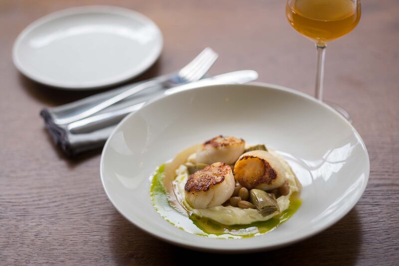 The menu at Note changes weekly but expect dishes like smoked eel with coco bean and horseradish, and rolled chicken with girolles and tarragon. Photograph: John Ohle/The Irish Times