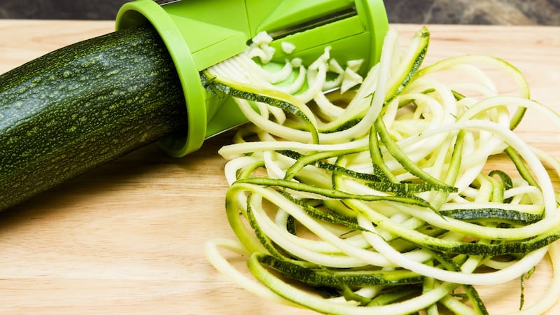 Spiralising food became the thing when we were told  we could eat long thin strings of courgette with Bolognese or pesto instead of pasta.