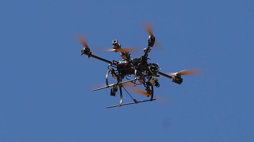 Drone flying: LAPD to hold public hearings on the use of drones. Photograph: Philip Toscano/PA Wire
