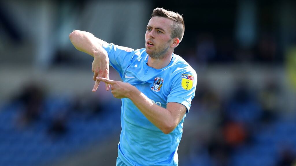 Coventry’s Jordan Shipley has been called into the Ireland under-21 squad. Photo: Catherine Ivill/Getty Images)