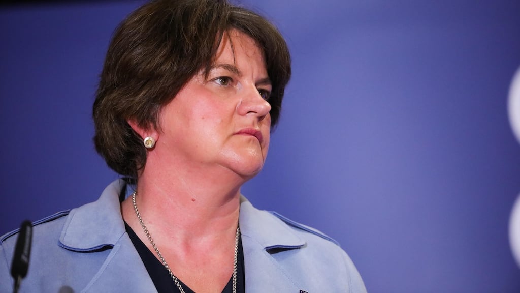 First Minister Arlene Foster said that the DUP had been “consistently pro-life”.  Photgraph: Kelvin Boyes/Press Eye/PA