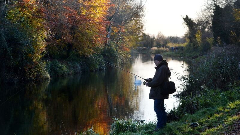 Mark Jones form Naas fishing in the Grand Canal at Sallins, Co Kildare. Photograph: Alan Betson / The Irish Times