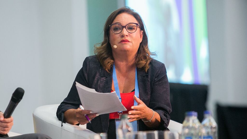 Broadcaster and entrepreneur Norah Casey said the calibre of women who organised at the ‘Women Leaders Who are Shaping the World’ event. Photograph: Collins