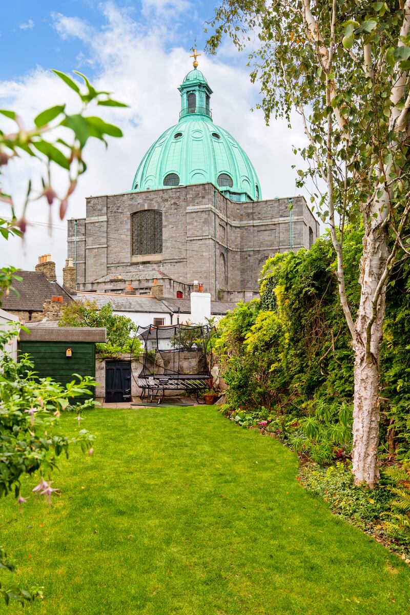 Views of the church from the back garden