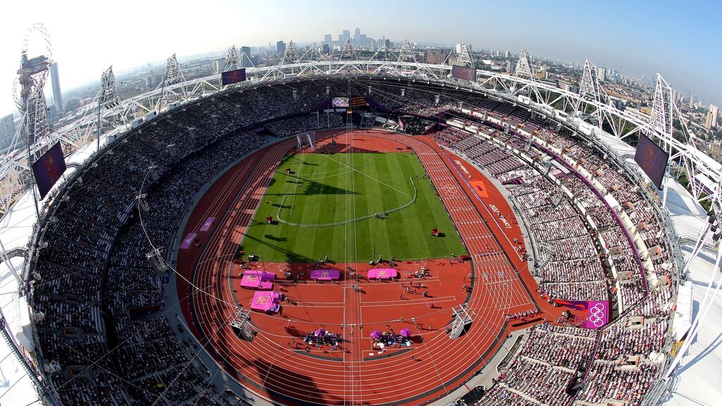 The Olympic Stadium in London which will host the 2017 World Championships in 2017. Photograph: Rob Carr/Getty