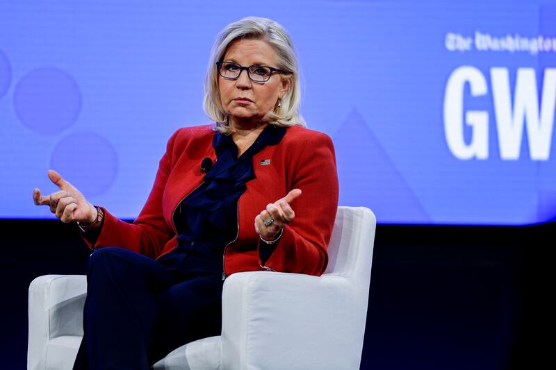 Wyoming congresswoman Liz Cheney. Photograph: Anna Moneymaker/Getty Images