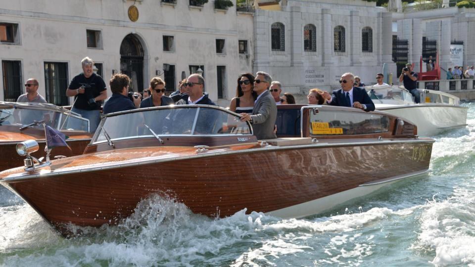 According to media reports, the wedding of Clooney and Alamuddin takes place in Venice this weekend. Photograph: Andrea Meola/EPA