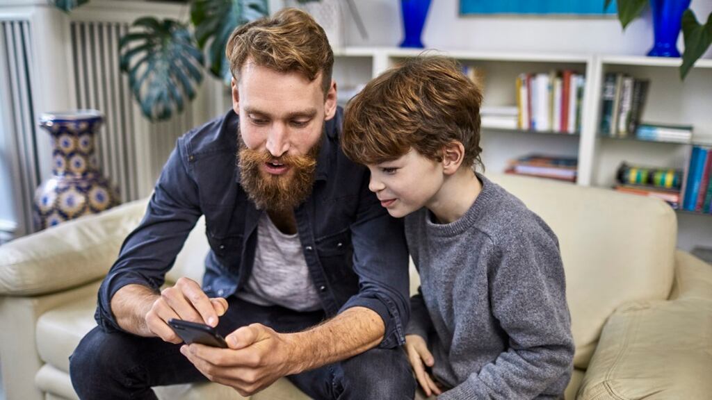 The app involves daily activities and games that enable children to work on their speech and motor skills. Photograph: Getty Images