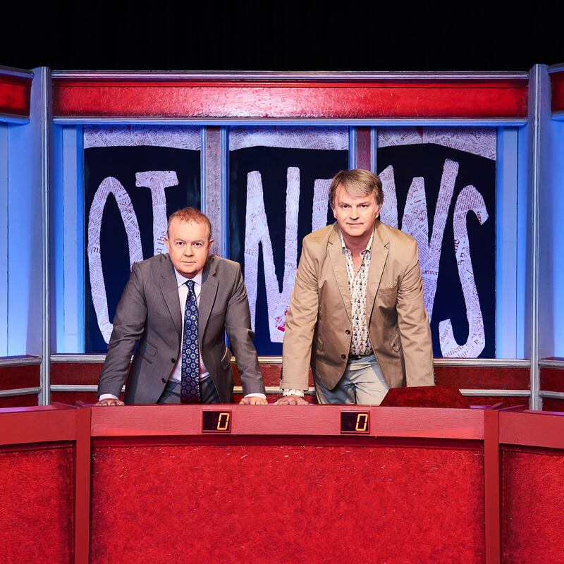 Have I Got News for You: Paul Merton with his fellow panellist Ian Hislop. Photograph: BBC