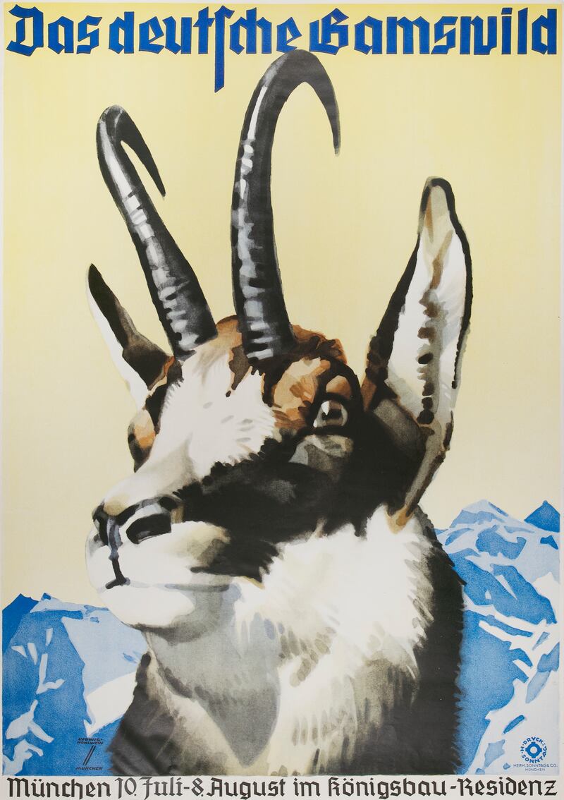 A 1935 poster by Ludwig Hohlwein (1874-1949). Guide price €300-€400