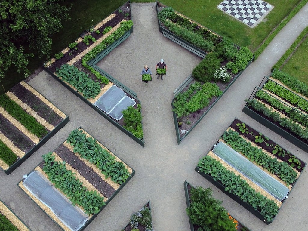 Aimsir’s kitchen garden and farm, which provide ingredients for the restaurant (Nick Bradshaw)