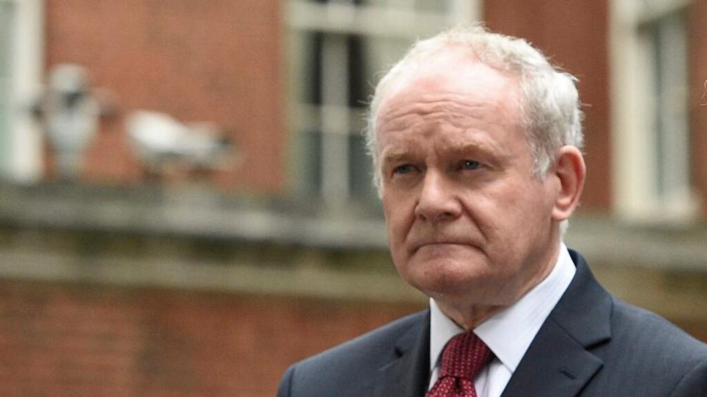 Martin McGuinness died in 2017 at the age of 66. Photograph: Facundo Arrizabalaga/EPA