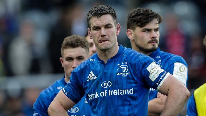 Johnny Sexton after Leinster’s defeat to Saracens. Photograph: Billy Stickland/Inpho