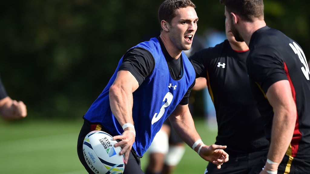 Wales’ George North will start in the centre against Australia. Photograph: Getty Images