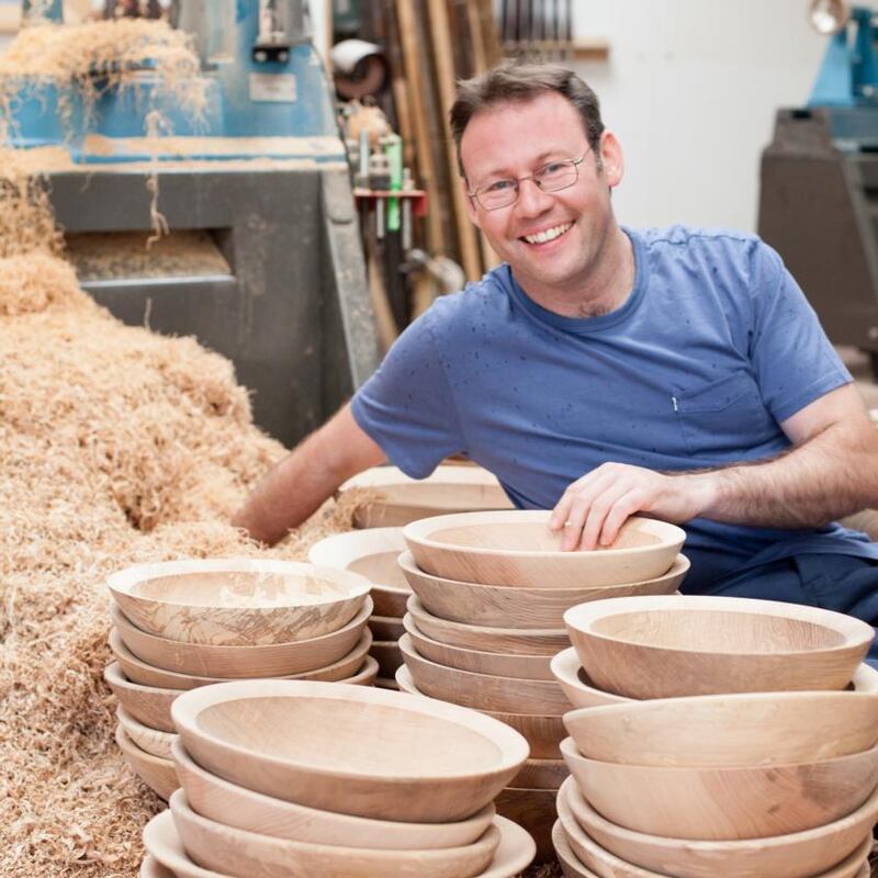 Woodturner Glenn Lucas. Photograph: Clare Mulvany