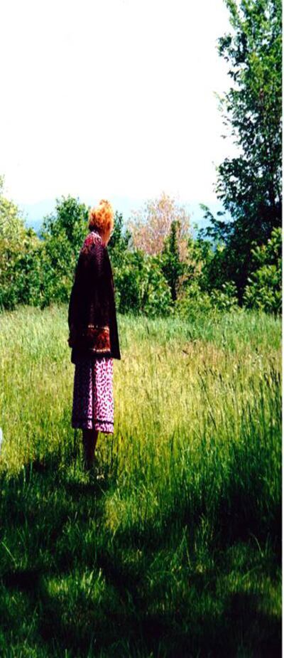 Blanket-maker Brigid Burke. 'My mother Brigid knitted wherever she happened to be, at the hearth, at the kitchen table, in an armchair; and, when the weather was warm, sitting outside.'