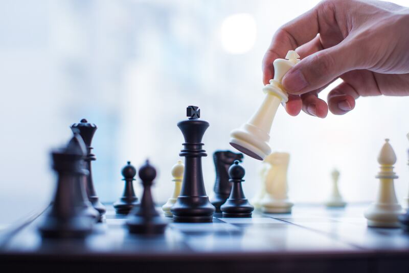 A study of 125 years of chess matches, found players made the most “optimum” moves at about 40. Photograph: Getty Images