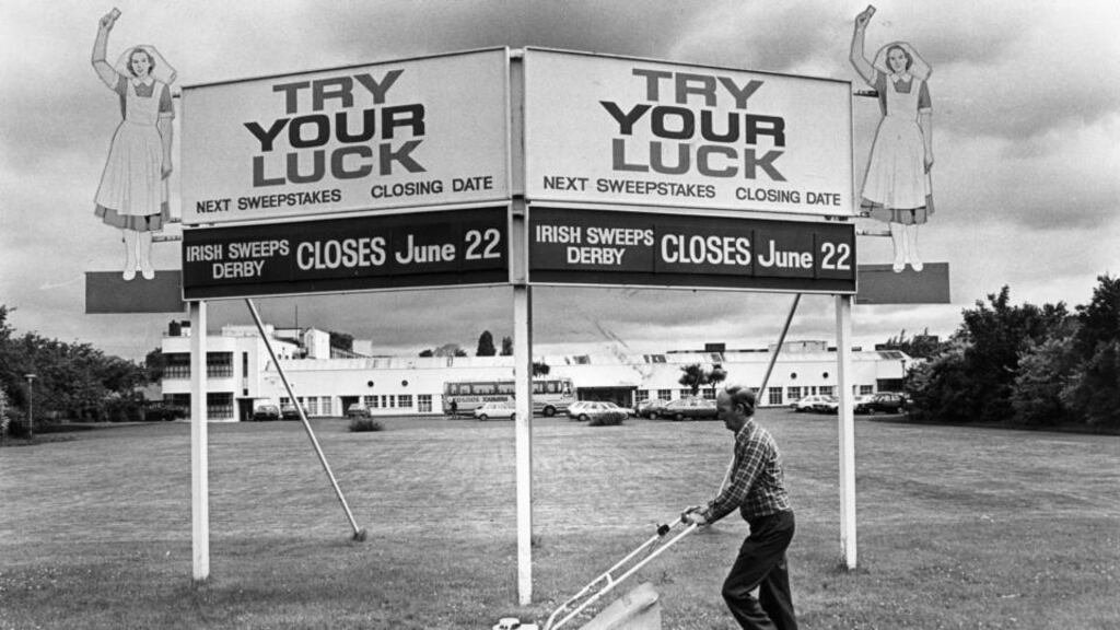 The Irish Hospitals’ Sweepstakes building in Ballsbridge in 1984: plans were being made for a State takeover of the company. Photograph: Matt Kavanagh