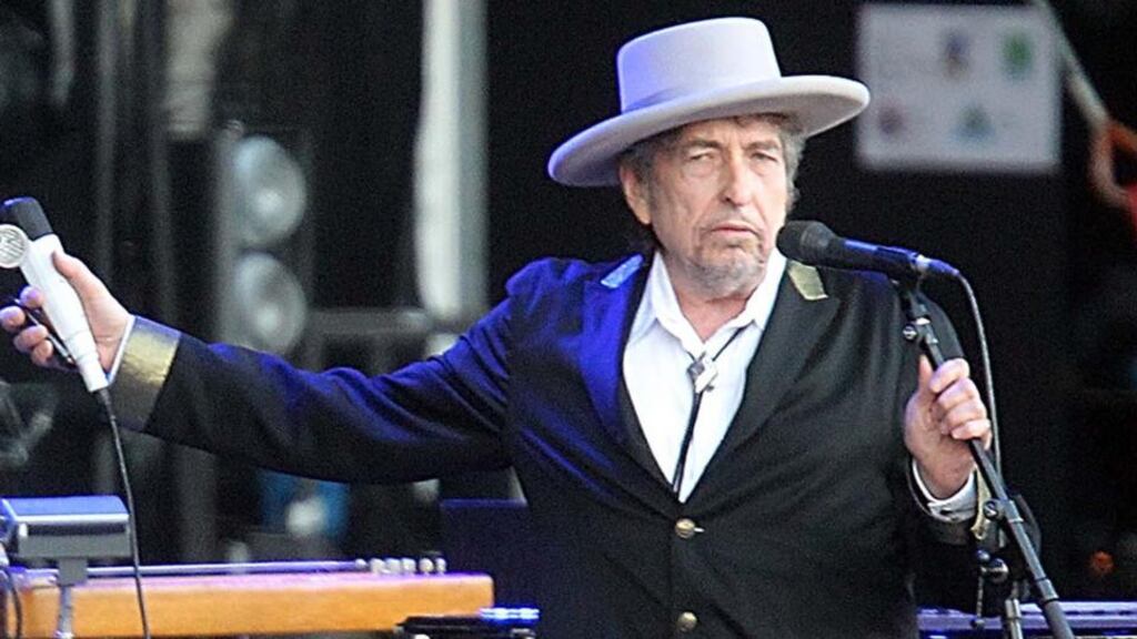 Singer-songwriter Bob Dylan performing on stage at “Les Vieilles Charrues” Festival in Carhaix, western France. French authorities have filed preliminary charges against Bob Dylan over an interview in which he is quoted comparing Croatians to Nazis and the Ku Klux Klan. Photograph: AP Photo/David Vincent