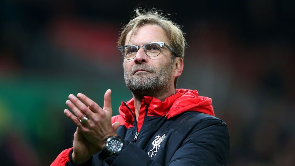 Jürgen Klopp: Insists he retains final say on transfers at Liverpool. Photograph: Martin Rickett/PA Wire