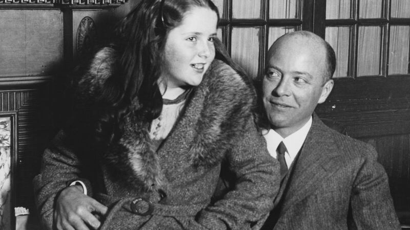 Anne Bullitt as a child with her father. Photograph: Getty
