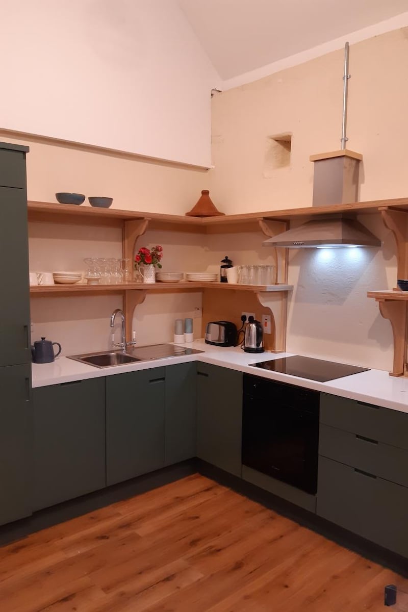 Another view of the kitchen