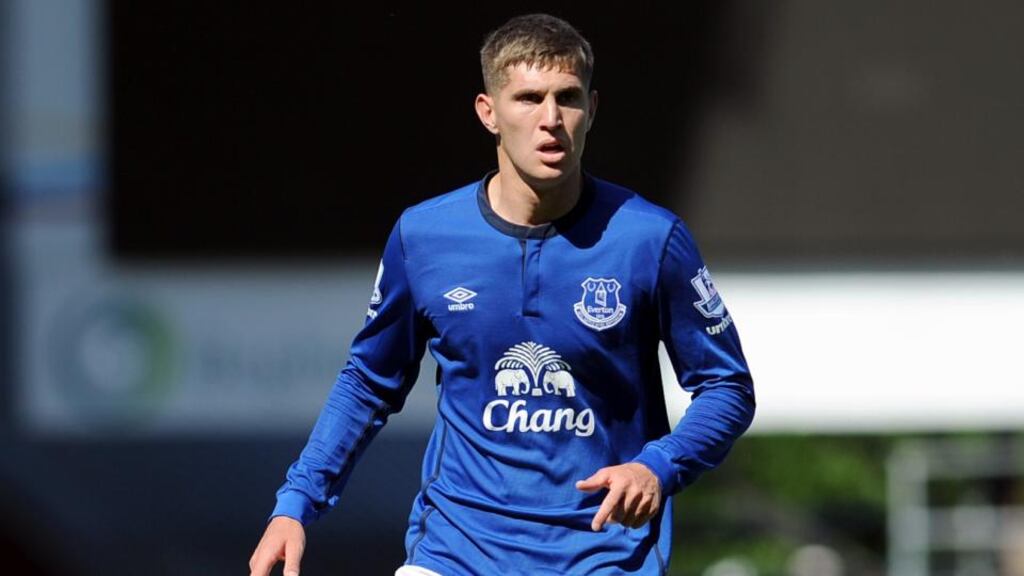 Everton’s John Stones: wanted by Premier League champions Chelsea. Photo: Daniel Hambury/PA