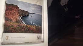 Ireland advertised on walls of Kyiv metro stations in which civilians shelter from bombs