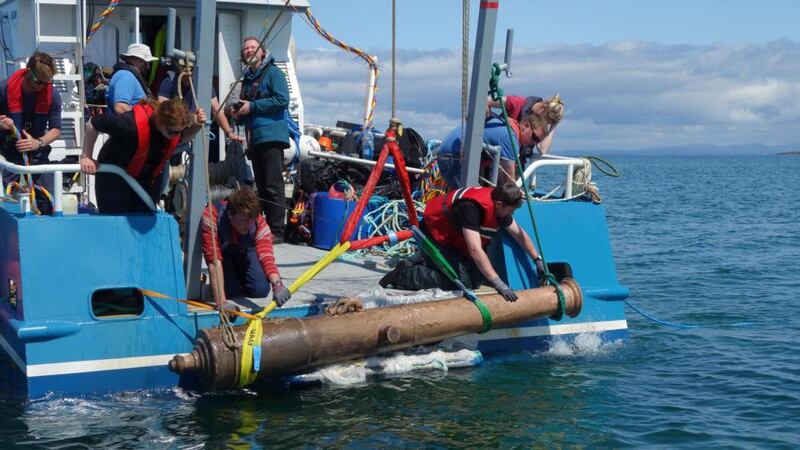 The Spanish Armada cannons retrieved by divers in Co Sligo date back more than 400 years.