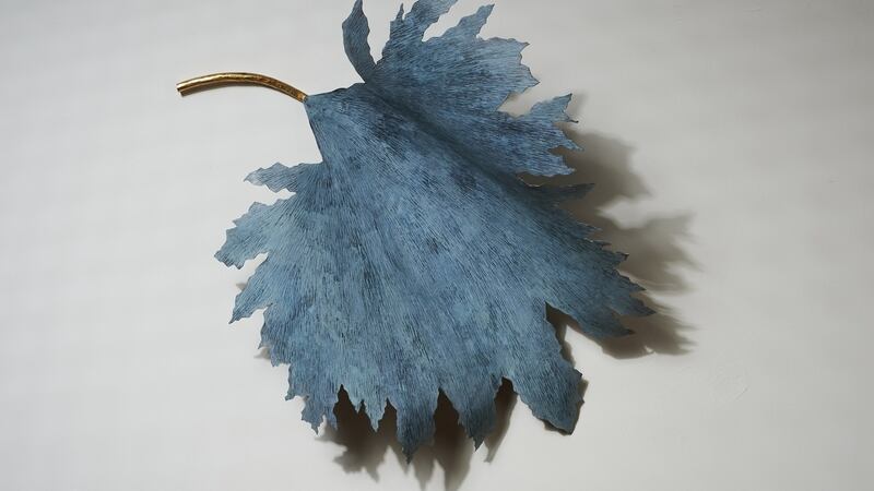 Jane Murtagh’s metal gunnera leaf