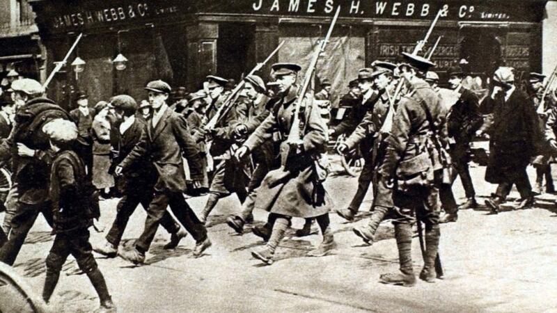 Prisoners crossing the city streets. Photograph: via Getty Images