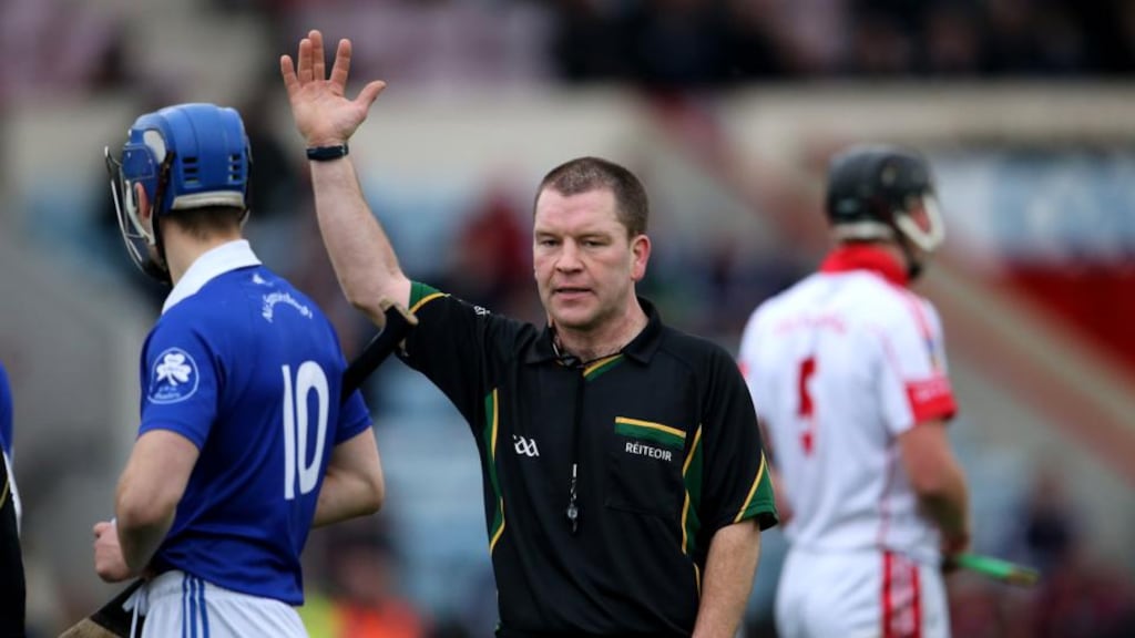 Well-known hurling referee Shane Hourigan lost his life early on Monday morning following a two-car collision at Reens Pike, just outside Limerick. Photograph: Cathal Noonan /Inpho