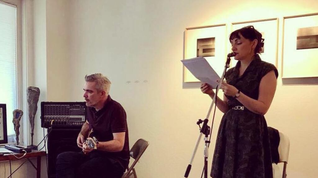 Stephen Shannon and Sinéad Gleeson performing together.