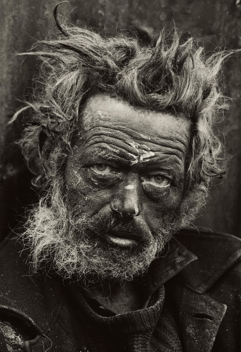 Don McCullin, Homeless Irishman, Spitalfields, London, (1970). Credit: Don McCullin/Tate