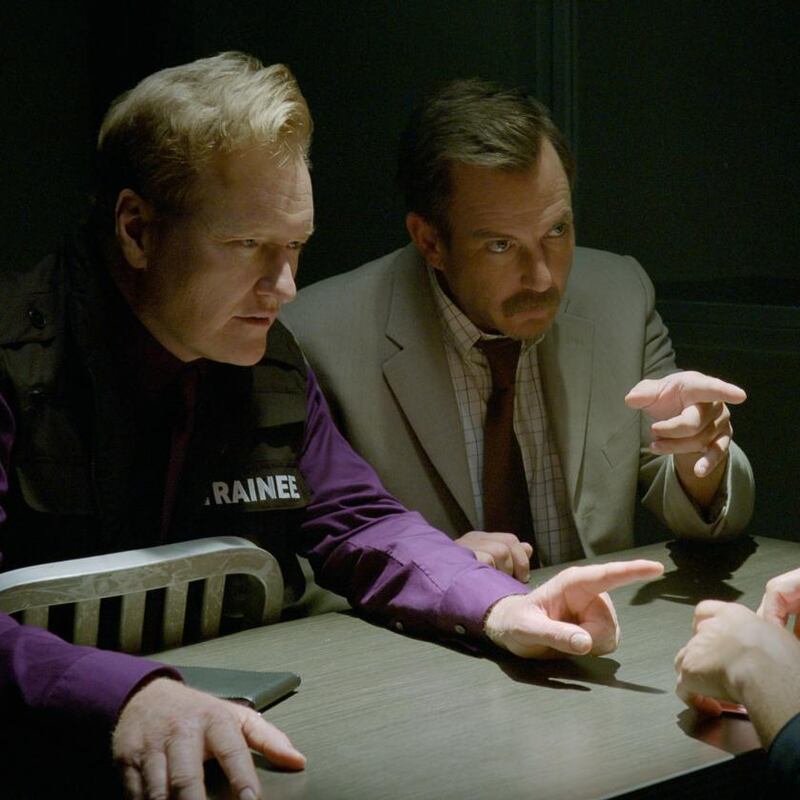 Conan O’Brien and Will Arnett in Murderville. Photograph: Courtesy Of Netflix